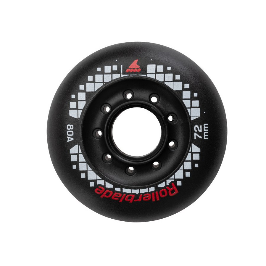 Rollerblade WHEELS 72/80A APEX (4PCS) 2022. Колёса для роликовых коньков  Каталог. Триал-Спорт.