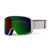 white dbl full green mir vent + dbl pink lens