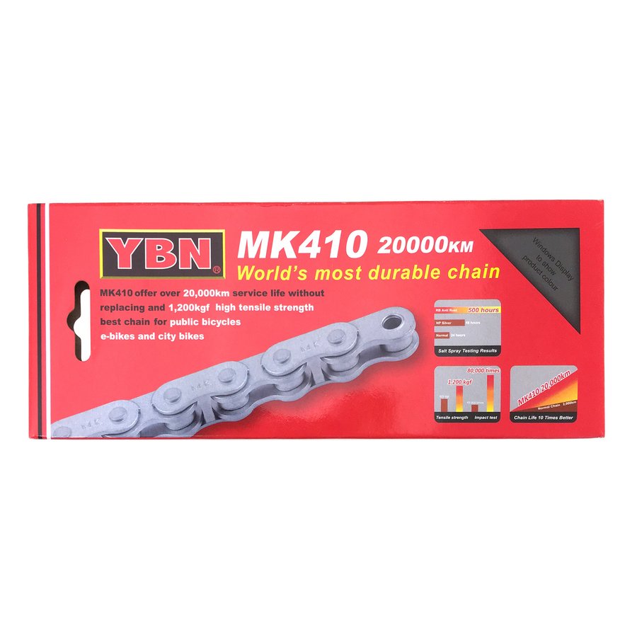 YBN MK410RB ANTI RUST 1СКР 2024. Цепи для велосипеда Каталог. Триал-Спорт.